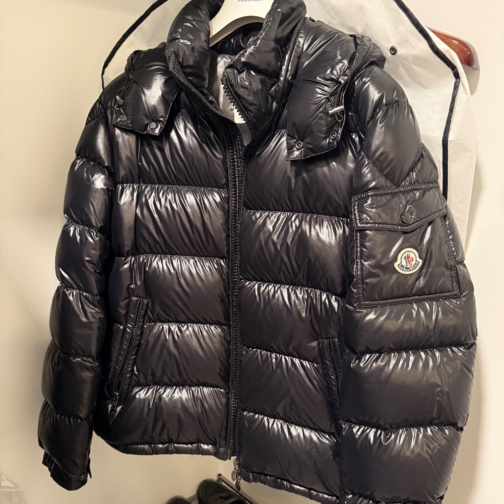 Moncler Maya Hooded Short Down Jacket